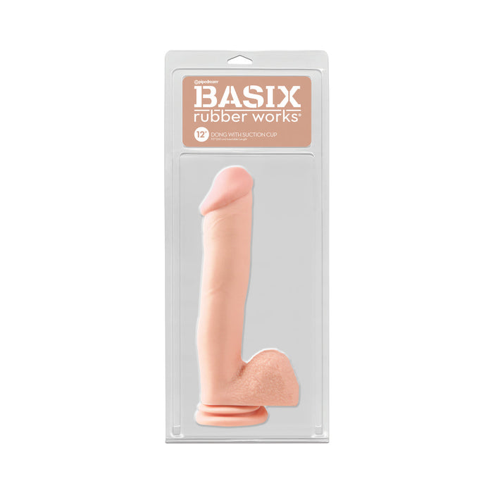 Basix Rubber Works 12 inches Dong Suction Cup | SexToy.com