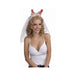 Bachelorette Penis Tiara With Veil (white) | SexToy.com