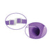 Vibrating 8 Inch Silicone Hollow Strap-on - Purple | SexToy.com