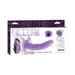 Vibrating 8 Inch Silicone Hollow Strap-on - Purple | SexToy.com