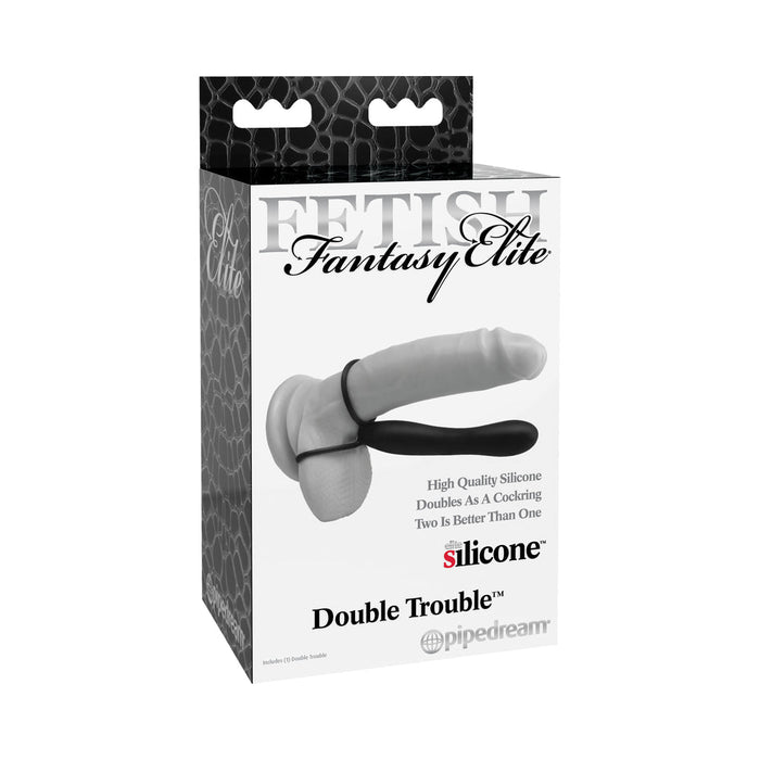 Fetish Fantasy Elite Double Trouble Black Strap On | SexToy.com