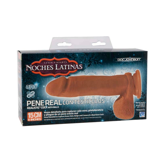 Noches Latinas 6 inches UR3 Realistic Cock Tan Dildo | SexToy.com