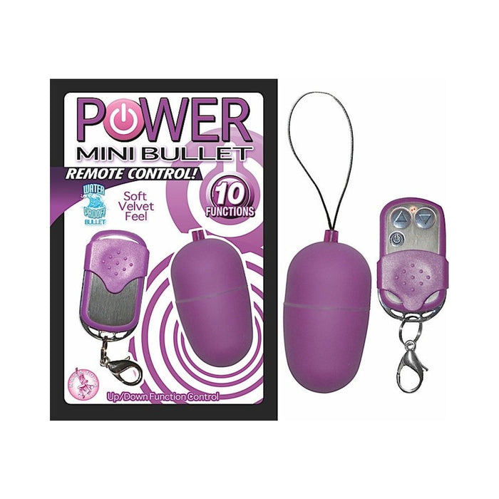 Power Mini Bullet Remote Control Purple Vibrator | SexToy.com