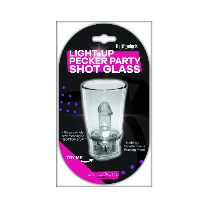 Light Up Pecker Party Shot Glass W/convenient Hang-string | SexToy.com