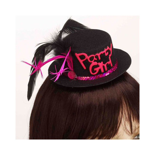 Party Girl Mini Hat Hair Clip-Blk | SexToy.com