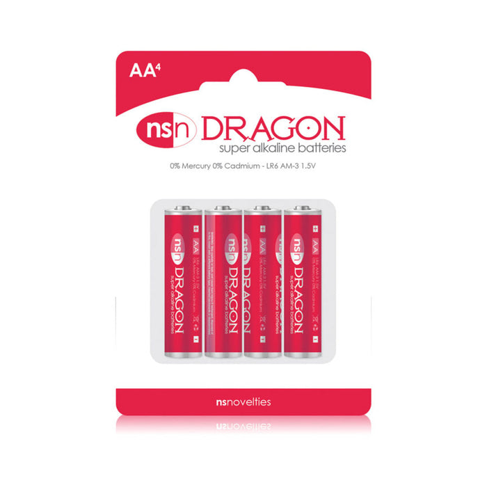 Dragon Alkaline Batteries 4 Pack AA | SexToy.com