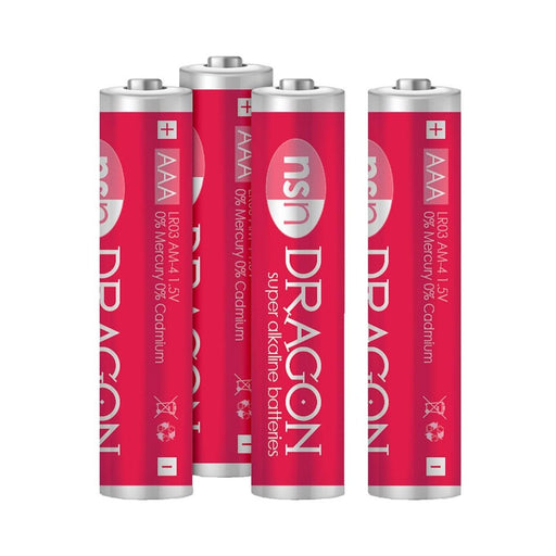 Dragon Alkaline Batteries Size AAA 4 Pack | SexToy.com
