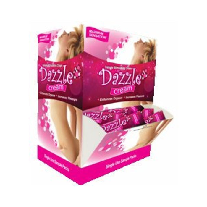 Dazzle Female Stimulating Cream Sampler Display Of 50 | SexToy.com