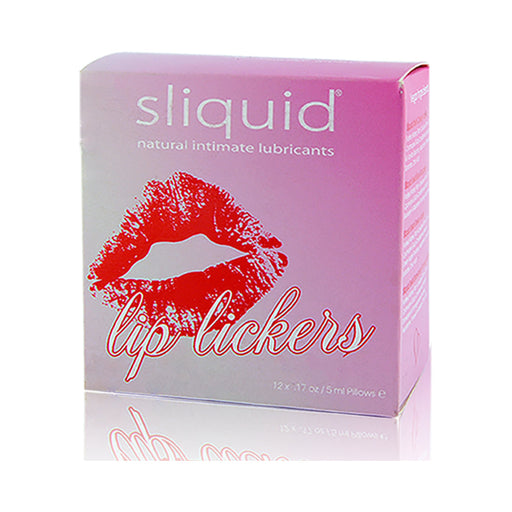 Sliquid Naturals Lip Lickers Lube Cube 12 .17oz Pillow Packs | SexToy.com