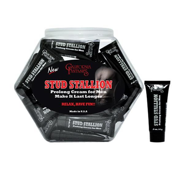 Stud Stallion Prolong Cream For Men - .05 Oz Tube Bowl Of 36