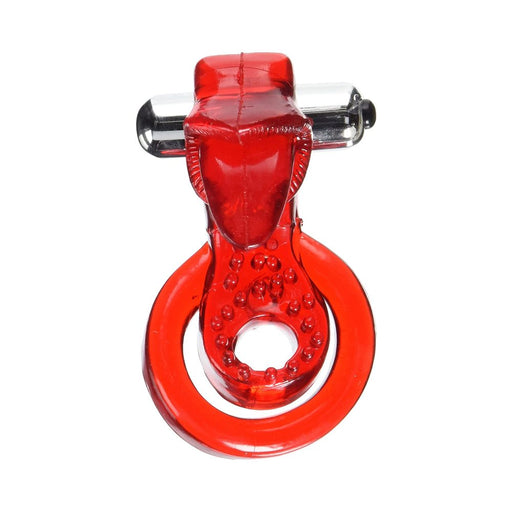 Xtreme Ring Of Xtasy Vibrating Red Tongue | SexToy.com