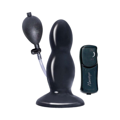 Ram Inflatable Vibrating Butt Plug - Black | SexToy.com