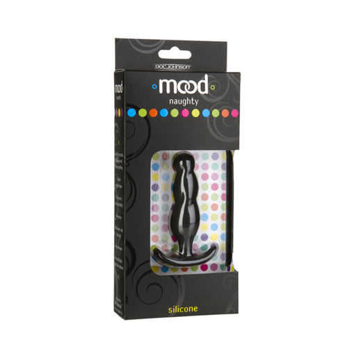 Mood Naughty Small Black Silicone Butt Plug | SexToy.com