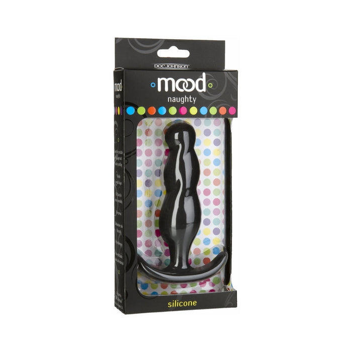 Mood - Naughty 3 - Large Black Silicone Butt Plug | SexToy.com