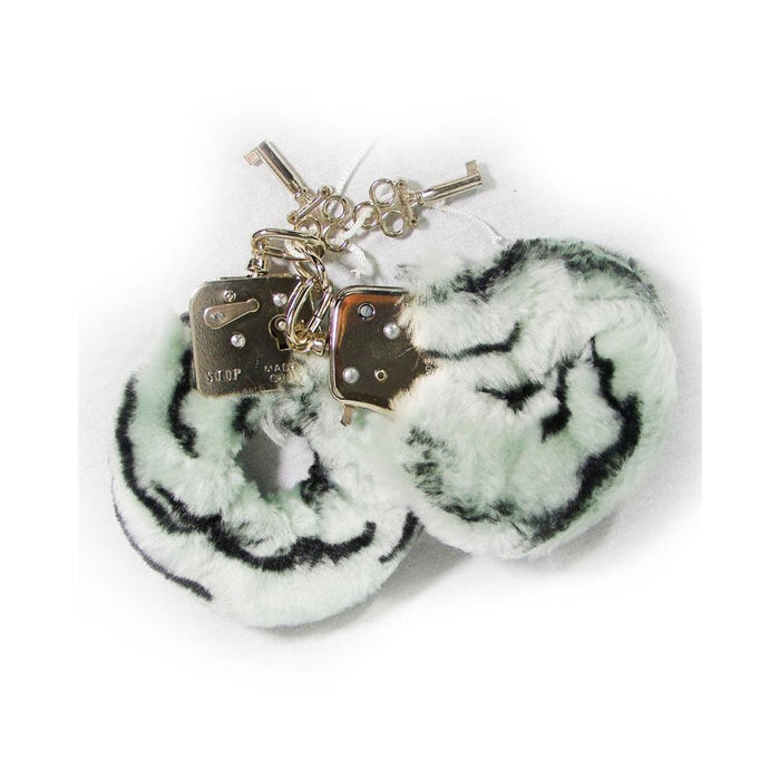 Plush Love Cuffs Zebra | SexToy.com