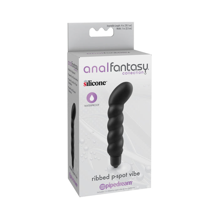 Anal Fantasy Ribbed P-Spot Vibe Black | SexToy.com