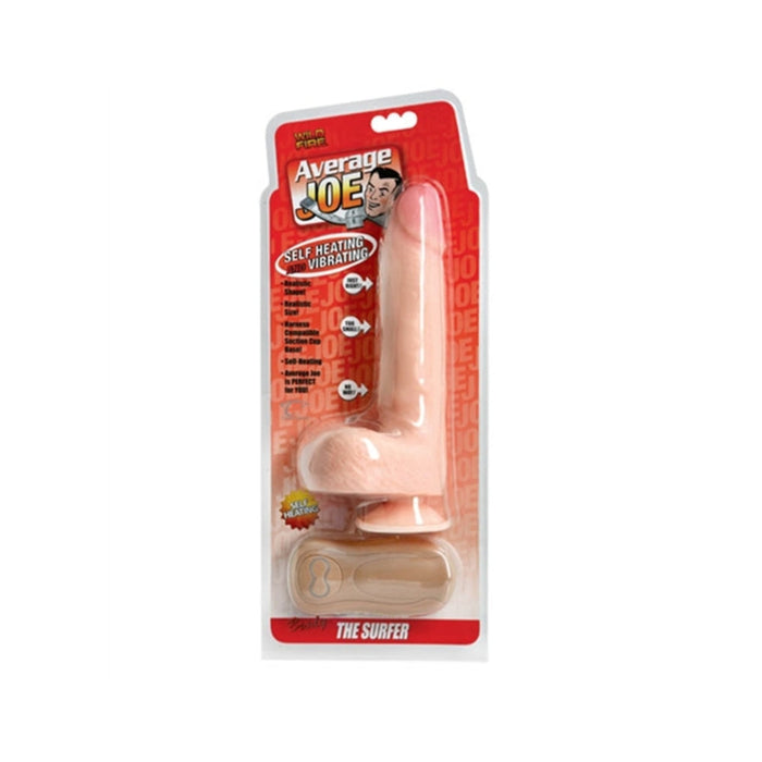 Average Joe The Surfer Brody Vibrating Heating Dildo Beige | SexToy.com