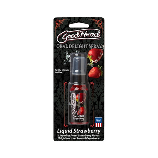 Goodhead Oral Delight Spray Liquid Strawberry 1oz | SexToy.com