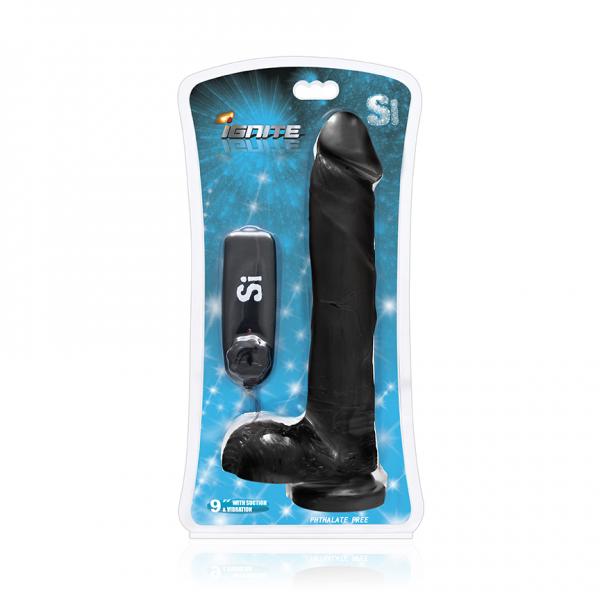 Cock with Balls Vibrating Egg & Suction Cup Black | SexToy.com