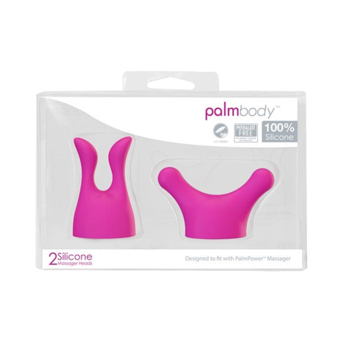 Palm Power Massager Heads Body 2 Pack Pink | SexToy.com