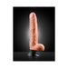 Real Feel Deluxe No 7 Wallbanger Vibrating Dildo Waterproof - Beige | SexToy.com