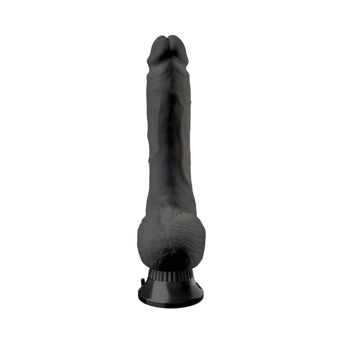 Real Feel Deluxe No 7 Black Vibrating Dildo | SexToy.com