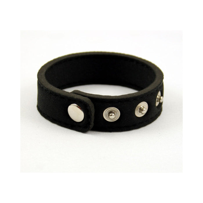 Neoprene Snap Cock Ring Black | SexToy.com