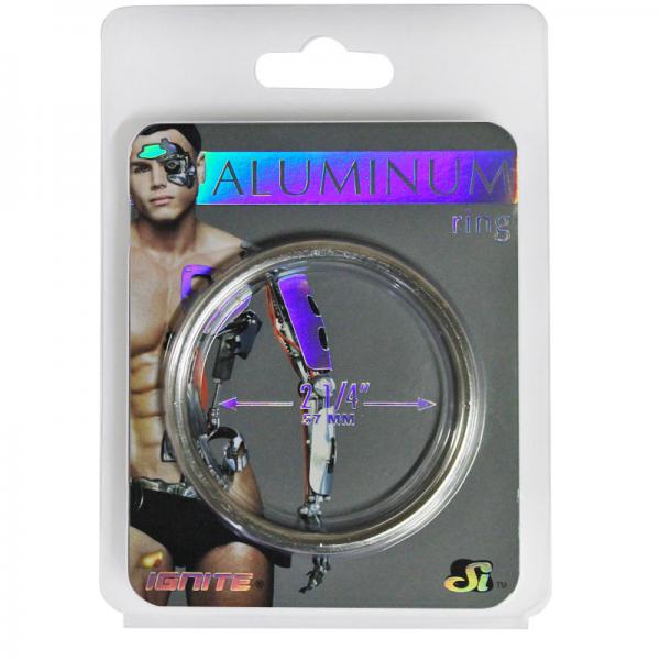 Aluminum Ring - Platinum 2.25" | SexToy.com