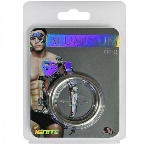 Aluminum Ring - Platinum 1.5" | SexToy.com