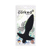 Corked 2 Waterproof Vibrating Medium Butt Plug - Black | SexToy.com