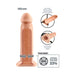 8 Inches Silicone Hollow Extension Beige | SexToy.com