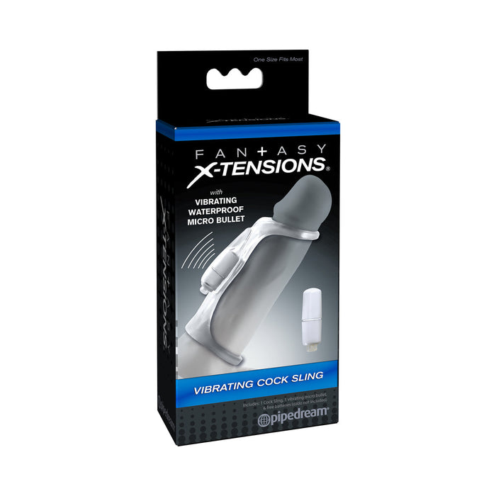 Fantasy X-Tensions Vibrating Cock Sling Clear | SexToy.com