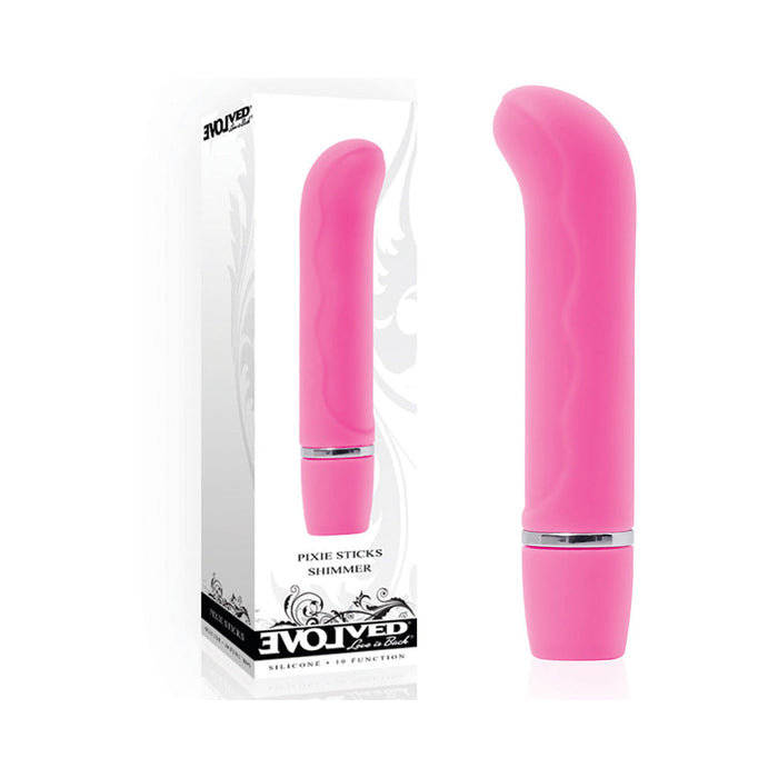 Evolved Pixie Sticks Shimmer Pink Vibrator | SexToy.com