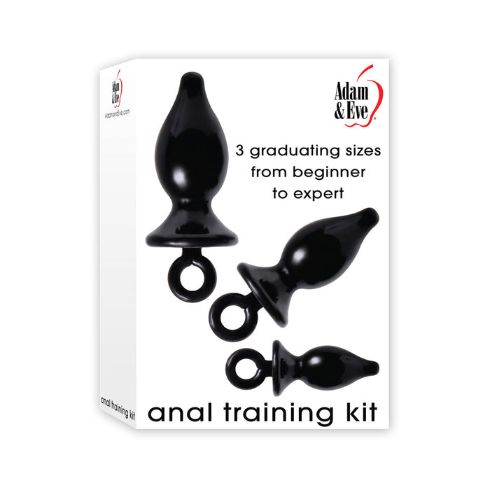 Anal Training Kit 3 Black Butt Plugs | SexToy.com