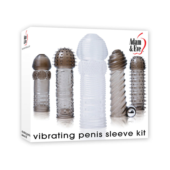 Vibrating Penis Sleeve Kit Smoke/Clear | SexToy.com