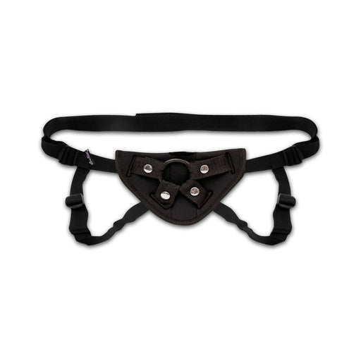 Lux Fetish Neoprene Strap On Harness Black O/S | SexToy.com