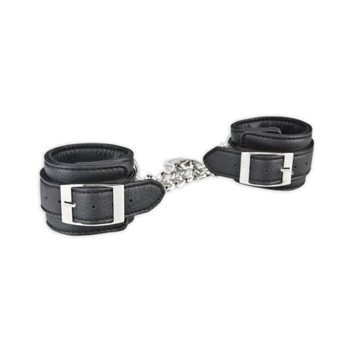 Lux Fetish Unisex Leatherette Cuffs Black | SexToy.com