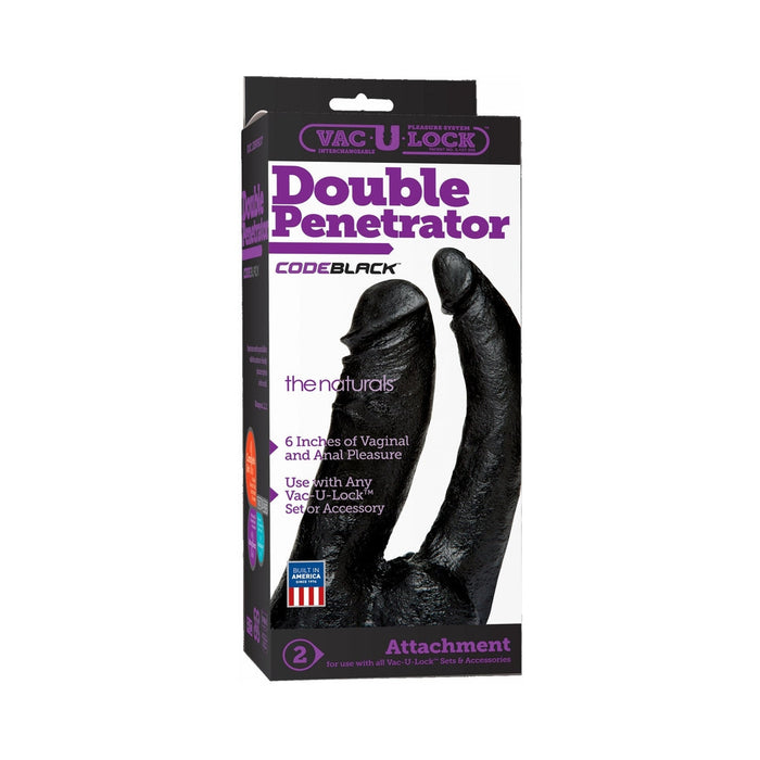 Vac-U-Lock Code Black Double Penetrator | SexToy.com