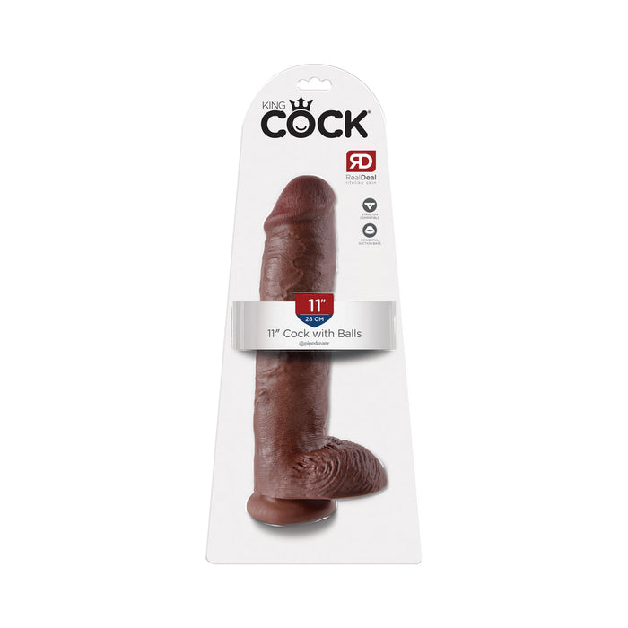King Cock 11" Cock - Brown | SexToy.com