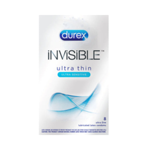 Durex Invisible Ultra Thin Ultra Sensitive Latex Condoms 8pk | SexToy.com