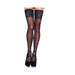 Stay Up 3in Lace Top Lycra Sheer Thigh High Plus Size Black | SexToy.com