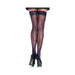Sheer Stocking W/backseam Lace Top Plus Size Black | SexToy.com