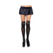 Black Cat Spandex Opaque Pantyhose W/sheer Thigh Accent O/s Black/nude | SexToy.com