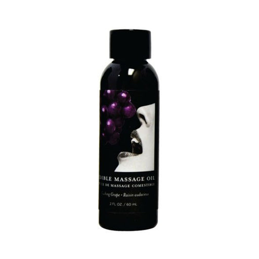 Earthly Body Edible Massage Oil Grape 2oz | SexToy.com