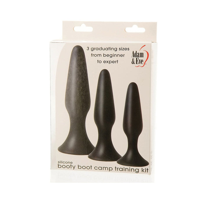 Booty Boot Camp Training Kit 3 Butt Plugs Black | SexToy.com