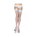 Stay Up 3 inches Lace Top Lycra Sheer Thigh Highs O/S White | SexToy.com