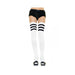 Athlete Thigh Hi W/3 Stripe Top O/s White/black | SexToy.com