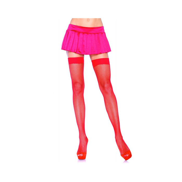 Nylon Fishnet Stocking O/S Red | SexToy.com