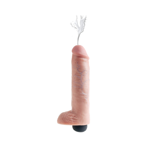 King Cock 10 inches Squirting Cock Balls Beige | SexToy.com