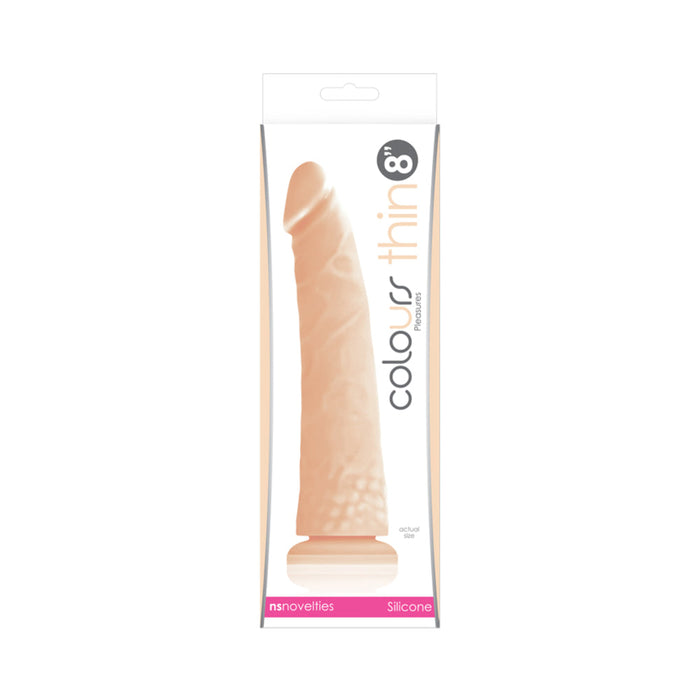 Colours Pleasures Thin 8in White | SexToy.com